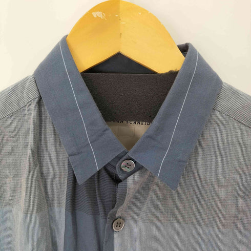 ステファンシュナイダー STEPHAN SCHNEIDER ストライプ切替ボックスS/Sシャツ メンズ JPN:3