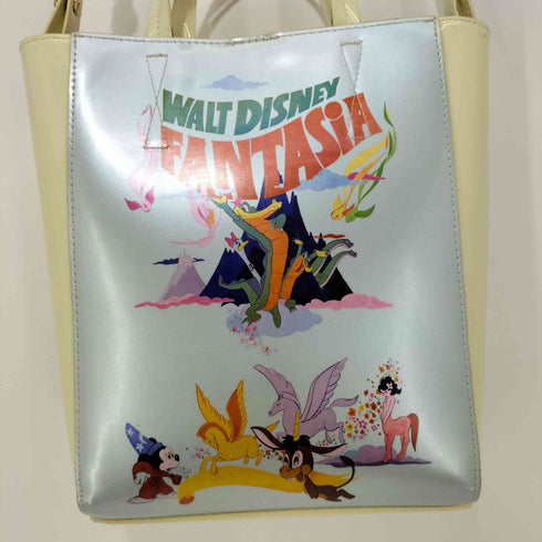 テーマパークキャラクタープリント エナメル 2WAY ショルダーバッグ レディース