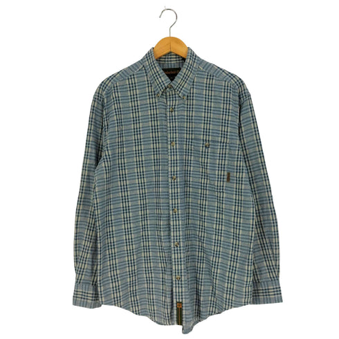 ティンバーランド Timberland 90-00s チェック コットン ボタンダウンシャツ メンズ import:M