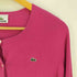 ラコステ LACOSTE ロゴワッペン コットンカーディガン レディース 42