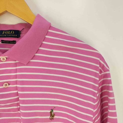 ポロラルフローレン POLO RALPH LAUREN PIMA SOFT TOUCH ポニー刺繍 ボーダー ポロシャツ メンズ