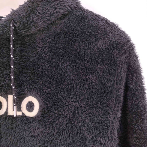 ポロバイラルフローレン Polo by RALPH LAUREN ポニー ロゴ刺繍 ボアフリース プルオーバーパーカー メンズ import:S