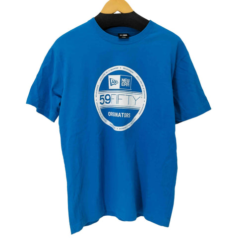 ニューエラ NEW ERA ロゴプリント クルーネック半袖Tシャツ メンズ L