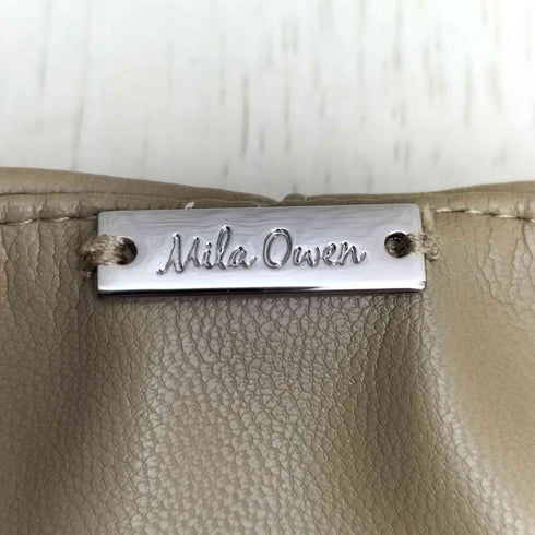 ミラオーウェン Mila Owen ノーカラー袖ボリュームダブルレザージャケット レディース 0