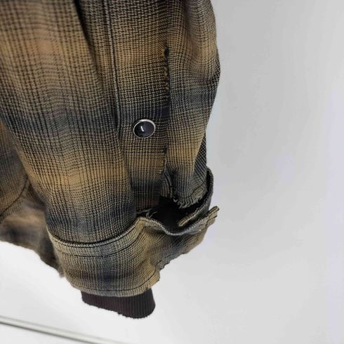 メゾンミハラヤスヒロ Maison MIHARA YASUHIRO Hoodie Combine Checkered Shirt メンズ JPN:46