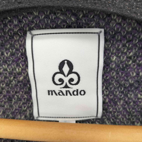 マンドー MANDO モヘヤナイロンアーガイルニットカーディガン メンズ JPN:2
