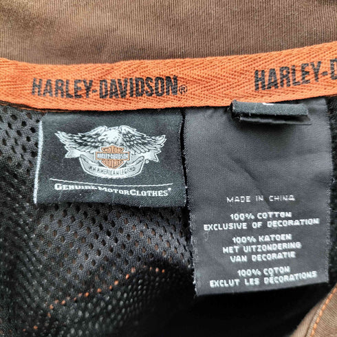 ハーレーダビッドソン HARLEY-DAVIDSON ワッペン刺繍 S/S ワークシャツ メンズ JPN:L