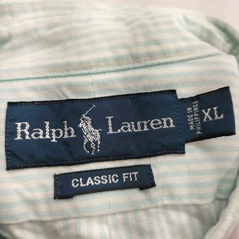 ラルフローレン RALPH LAUREN CLASSIC FIT S/S ストライプシャツ メンズ JPN:XL