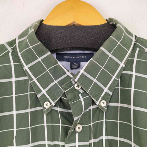 トミーヒルフィガー TOMMY HILFIGER 格子 S/S チェックボタンダウンシャツ メンズ JPN:XL