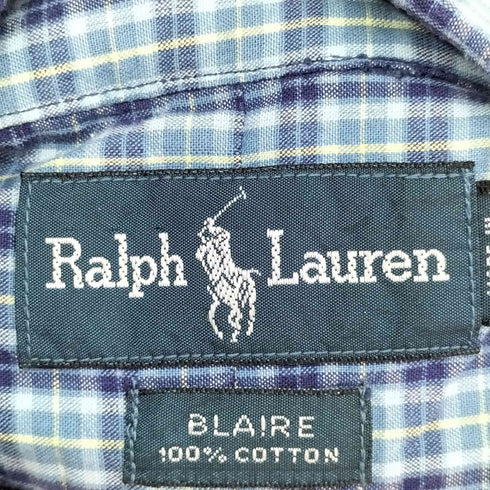 ラルフローレン RALPH LAUREN BLAIRE S/S チェックボタンダウンシャツ メンズ JPN:S