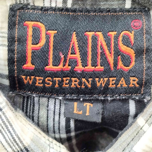 プレインズ PLAINS チェックウエスタンシャツ メンズ LT