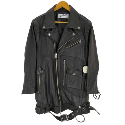 ダイエットブッチャー DIET BUTCHER three-quarter sleeve lamb leather oversize riders ROYAL FLASH別注 メンズ JPN:2
