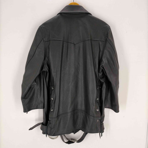 ダイエットブッチャー DIET BUTCHER three-quarter sleeve lamb leather oversize riders ROYAL FLASH別注 メンズ JPN:2