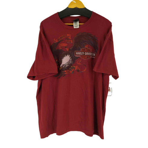 ハーレーダビッドソン HARLEY-DAVIDSON プリントクルーネックTシャツ メンズ 2XL