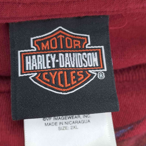 ハーレーダビッドソン HARLEY-DAVIDSON プリントクルーネックTシャツ メンズ 2XL