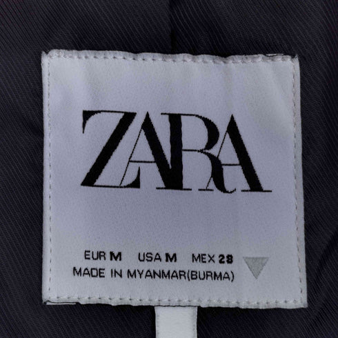 ザラ ZARA フェイクレザー テーラードジャケット レディース import:M