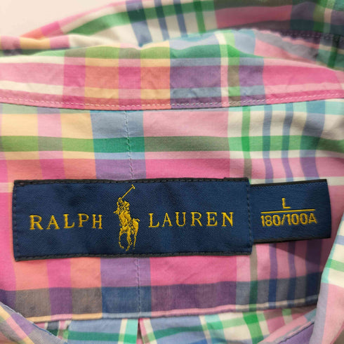 ラルフローレン RALPH LAUREN スモールポニー刺繍 L/S BD チェックシャツ メンズ JPN:L
