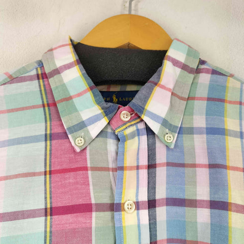 ラルフローレン RALPH LAUREN マドラスチェック S/S シャツ メンズ JPN:L