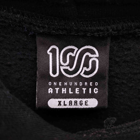 100 ONEHUNDRED ATHLETIC ボディ GOLDS GYM イラスト プリント プルオーバー パーカー メンズ import:XL