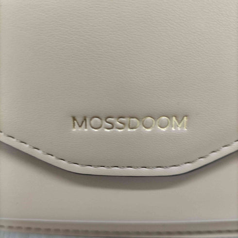 MOSSDOOM チェーンハンドル フェイクレザーショルダーバッグ レディース