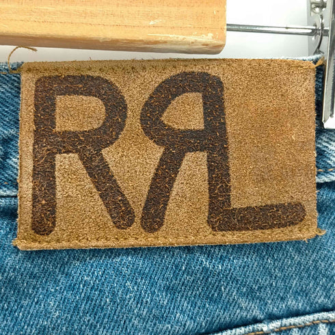 ダブルアールエルラルフローレン RRL RALPH LAUREN USA製 ボタンフライデニムパンツ メンズ 35