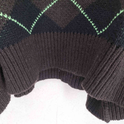 ロック rokh Argyle sweater レディース