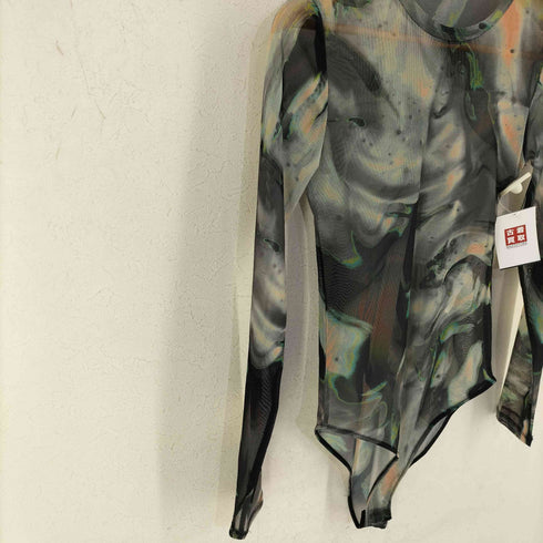 ザラ ZARA マーブルシアー ボディスーツ レディース import:M