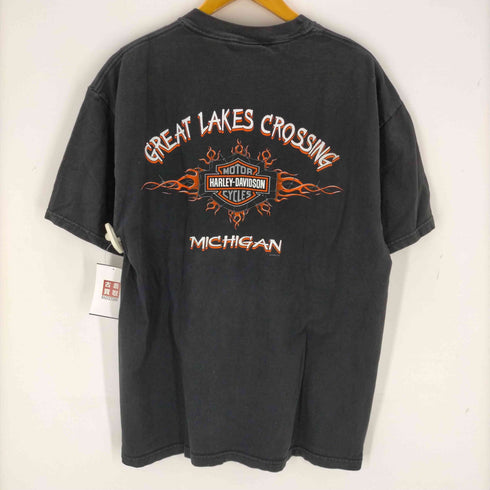 ハーレーダビッドソン HARLEY-DAVIDSON 両面プリント クルーネックTシャツ メンズ