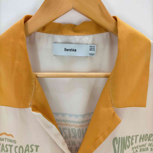 ベルシュカ BERSHKA オープンカラーシャツ メンズ JPN:XL