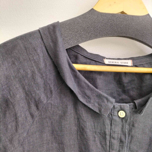GENERAL STORE リネン100 ショート丈 ブラウス レディース ONE SIZE