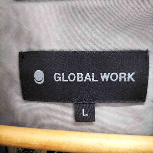 グローバルワーク GLOBAL WORK CARREMAN チェックジップアップブルゾン メンズ JPN:L