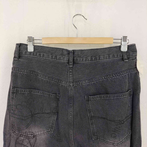 ARULE ペイントワイドデニムパンツ メンズ JPN:XL