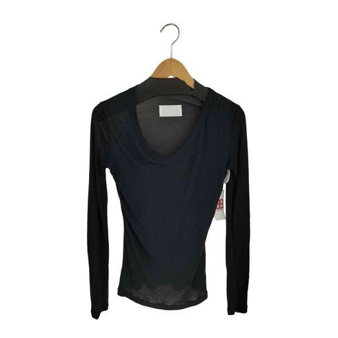 マルタンマルジェラ Martin Margiela 本人期 MADE IN ITALY Vネックシアーカットソー レディース import:M