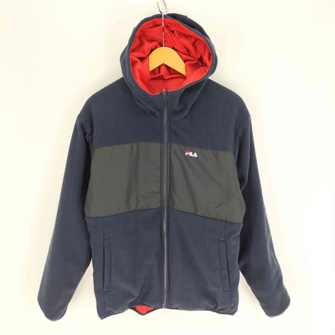 フィラ FILA 21AW リバーシブル ウインド ジャケット 裏地 フリース メンズ JPN:M