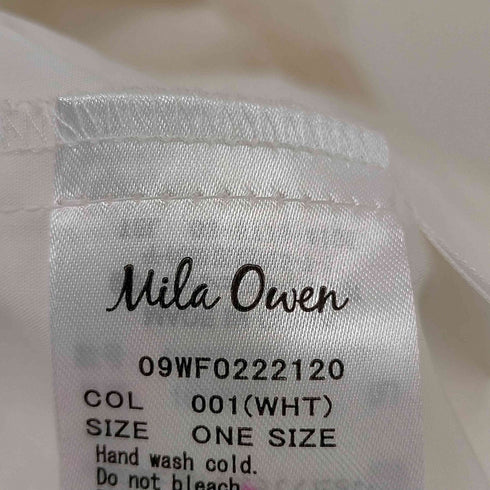 ミラオーウェン Mila Owen 後ろリボンギャザーコクーンワンピ レディース 0