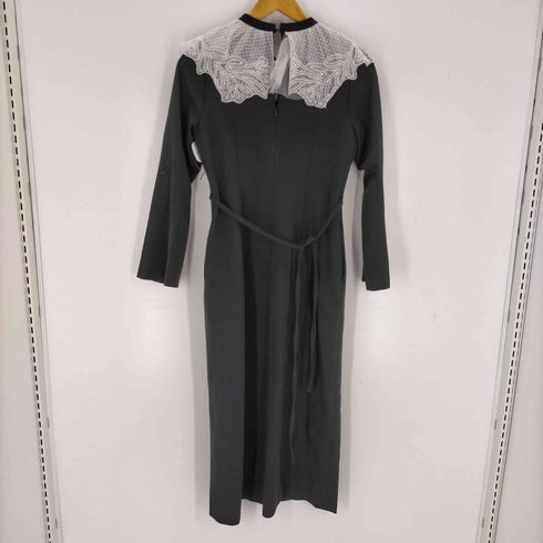 リリーブラウン Lily Brown Embroideryレースカラーワンピース レディース 0