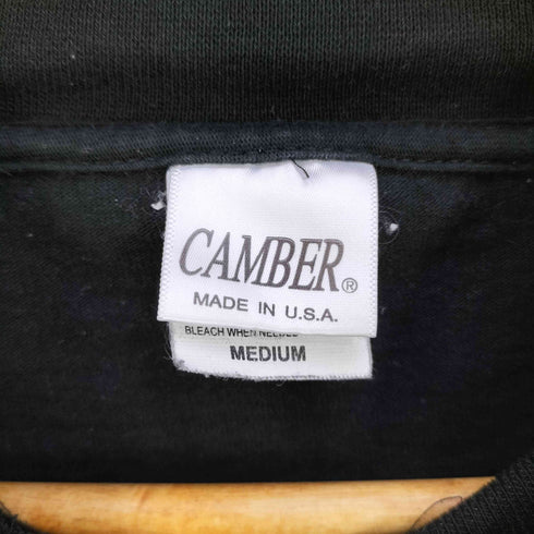 キャンバー CAMBER USA製 ヘビーウェイト モックネック ロングスリーブTシャツ メンズ import:M