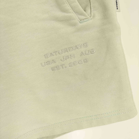 サタデーズニューヨークシティ Saturdays NYC ロゴ 刺繍 スウェット ショート パンツ ショーツ メンズ M