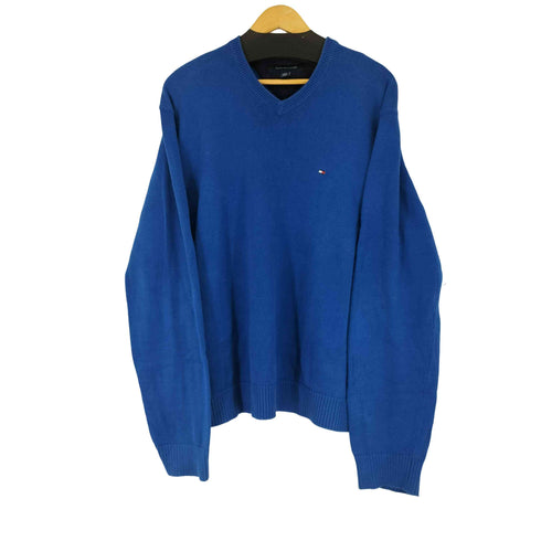 トミーヒルフィガー TOMMY HILFIGER Vネック コットンニット メンズ JPN:L