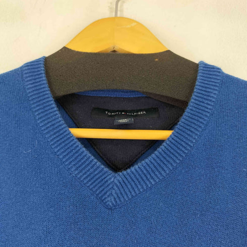 トミーヒルフィガー TOMMY HILFIGER Vネック コットンニット メンズ JPN:L