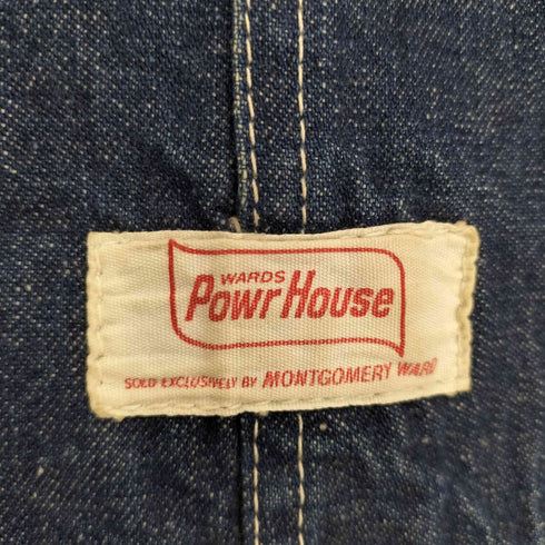 MONTGOMERY WARD Powr House 60s デニムサロペット オーバーオール メンズ