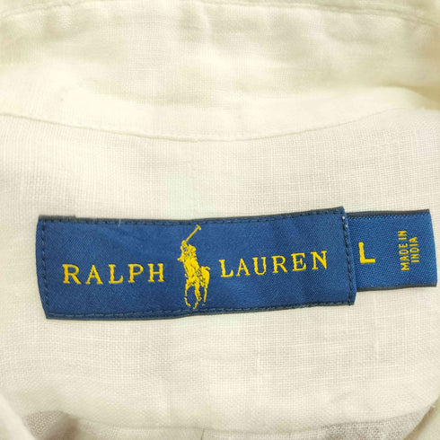 ラルフローレン RALPH LAUREN スモールポニー刺繍 リネン シャツ メンズ JPN:L