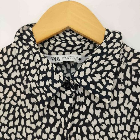 ザラ ZARA レオパード柄 シャツ レディース import:M