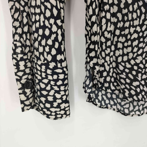 ザラ ZARA レオパード柄 シャツ レディース import:M