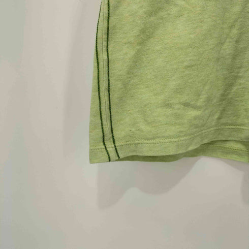 ナイキ NIKE 00s Y2K 短丈ワンポイントスウッシュ リンガーTEE レディース L