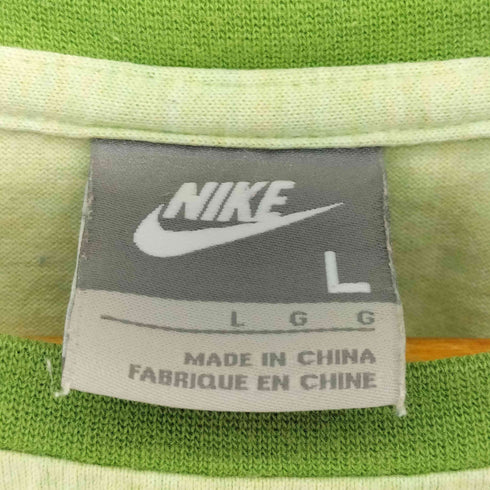ナイキ NIKE 00s Y2K 短丈ワンポイントスウッシュ リンガーTEE レディース L