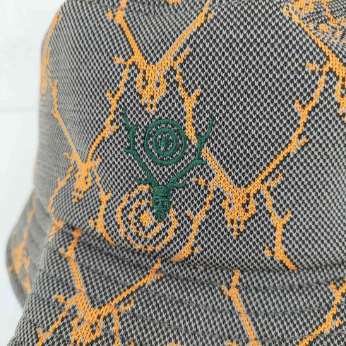 サウスツーウェストエイト SOUTH2 WEST8 Bucket Hat- Poly Jacquard. / Skull & Target メンズ M