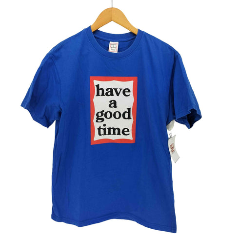 ハブアグッドタイム HAVE A GOOD TIME ロゴプリント S/S Tシャツ レディース JPN:M