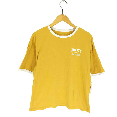 ロキシー ROXY 22SS ムラサキスポーツ別注 ルーズシルエット ワンポイントロゴ リンガーTシャツ レディース import:M
