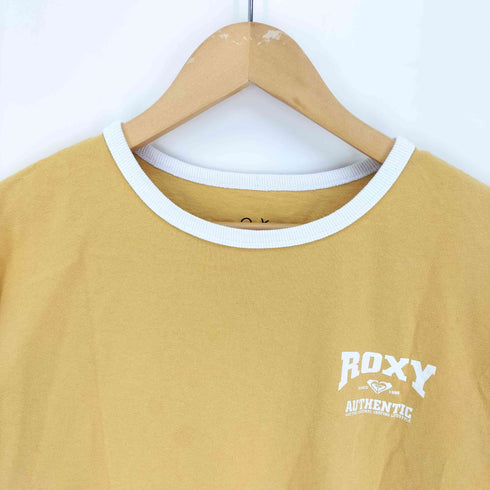 ロキシー ROXY 22SS ムラサキスポーツ別注 ルーズシルエット ワンポイントロゴ リンガーTシャツ レディース import:M
